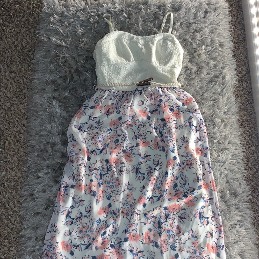 Creamy floral sundress